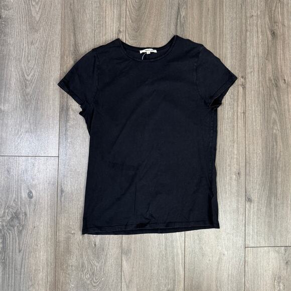 Madewell Essential Slim Tee Womens M Black Lightweight Cotton Crewneck Pullover - Picture 4 of 9